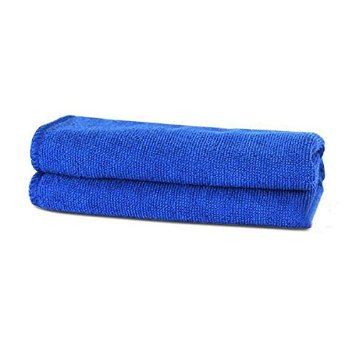 AutoStyle 2X Blue Microfiber Car Auto Clean Wash Polish Towel Cloth 30X70CM