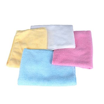 AutoStyle 4pcs Colorful Microfiber Cleaning Cloth Car Wash Towel Kitchen Dish Clean Cloth ping