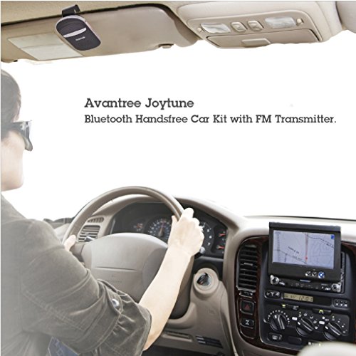Avantree Kit Vivavoce Auto Bluetooth con Trasmettitore in onde FM per Chiamare in Streaming Radio e Mandare Musica all’impianto Stereo dell’auto. AUTO ACCENSIONE - Joytune