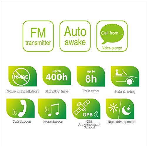 Avantree Kit Vivavoce Auto Bluetooth con Trasmettitore in onde FM per Chiamare in Streaming Radio e Mandare Musica all’impianto Stereo dell’auto. AUTO ACCENSIONE - Joytune