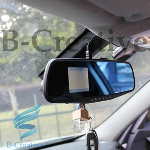 b-creative HD 1080p 7,1 cm Dual Lens auto DVR Dacia, DACIA DUSTER specchietto retrovisore Dash Cam video camera Recorder