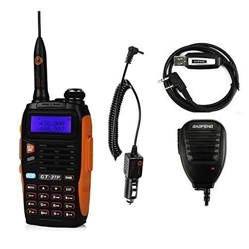 Baofeng GT-3TP Dual Band VHF/UHF radio portatile, radiotelefonia amatoriale, display LCD, Walkie Talkie PMR Ctcss/Cdcss con microfono e cavo USB