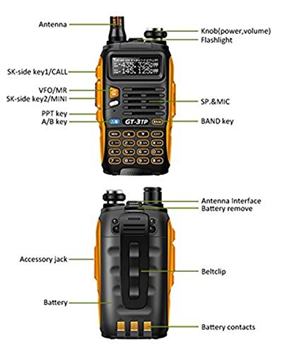 Baofeng GT di 3TP Mark III 8 W 2 m/70 cm UHF/VHF Dual Band mano dispositivo Radio PMR Walkie Talkie