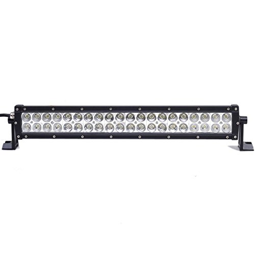 Barra luminosa a LED da 53,3 cm con kit di cablaggio 120 W, 12 V/24 V per fuoristrada/auto/camion/furgoni