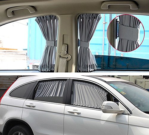 Basong grigio regolabile auto finestra tenda parasole tenda parasole visiera UV 1 set