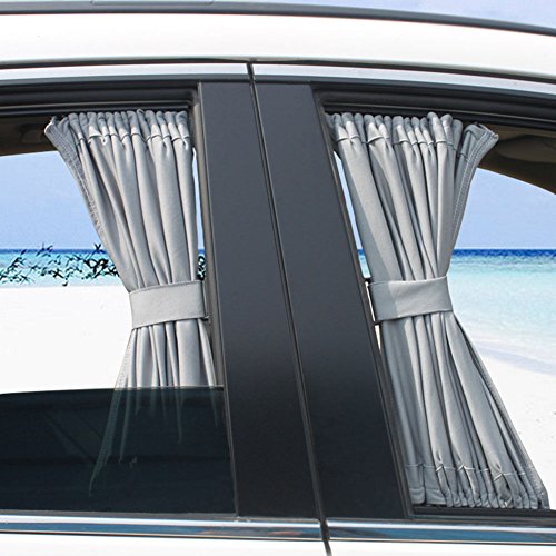 Basong grigio regolabile auto finestra tenda parasole tenda parasole visiera UV 1 set