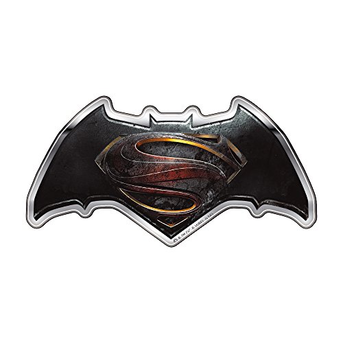 Batman V Superman auto decalcomania, con cupola emblema adesivo logo portatile per auto camion moto quasi nulla (cromo, multicolore)