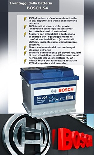 Batteria Avviamento Auto Bosch 52Ah 470A 12V Benzina - Gpl