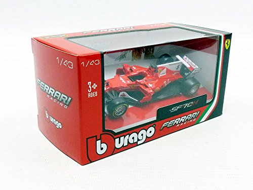 Bburago 36805 V # 5 Ferrari sf70-h F1 – Vettel – 2017 – Scala 1/43, Rosso