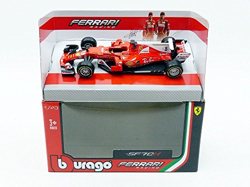 Bburago 36805 V # 5 Ferrari sf70-h F1 – Vettel – 2017 – Scala 1/43, Rosso