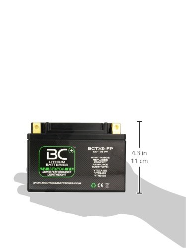 BC Lithium Batteries BCTX9-FP Batteria Moto al Litio LiFePO4 HJTX9-FP / YTX9-BS / YTR9-BS