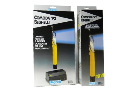 Beghelli 148100102 e 148200202 Comoda 92 - Set 2 lampade portatili a batteria ricaricabile per uso professionale