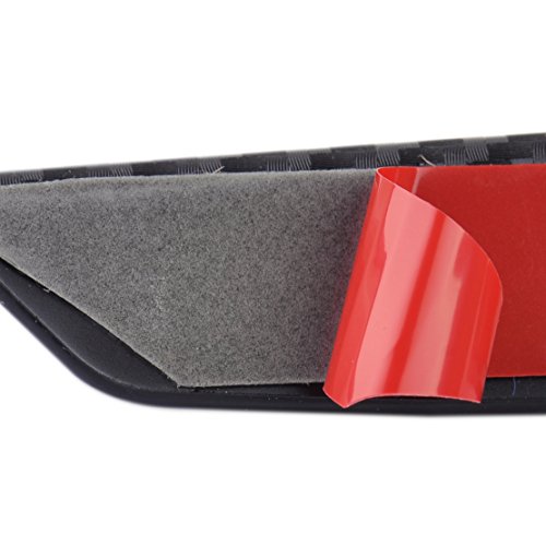 Beler - Bordo universale per alette paraurti anteriore auto, 4 pezzi, 13,2 cm, in fibra di carbonio