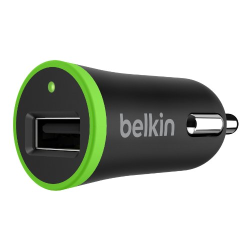 Belkin F8J014btBLK Caricabatteria da Auto, 5 W / 1 A, Nero
