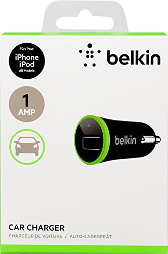 Belkin F8J044CWBK Micro Wall Caricabatteria per Auto per iPhone5, 1 A, Nero