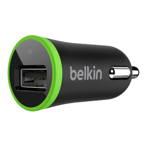 Belkin F8J044CWBK Micro Wall Caricabatteria per Auto per iPhone5, 1 A, Nero
