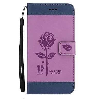 Belle casse, custodie, Custodia Per LG K8 (2017) K10 (2017) Porta-carte di credito A portafoglio Con supporto Con chiusura magnetica Decorazioni in rilievo ( Colore : Rosa , Modello compatibile : K8 (2017) )