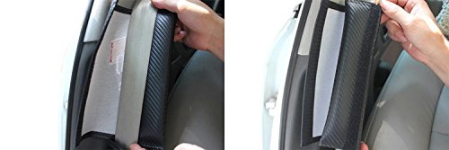 benzee 2pcs Mitsubi fibra di carbonio per auto Accessori Cintura Spalla Pad Camion