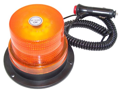 Berger + Schröter 20200 - Lampeggiante rotondo a 60 LED, installazione magnetica, 12/24 V