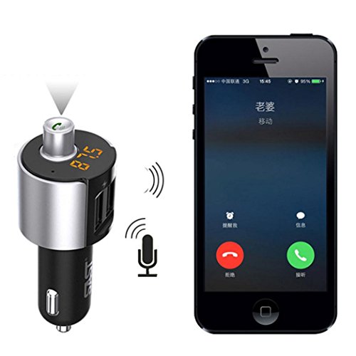 bescita auto Bluetooth Kit Trasmettitore FM Wireless Radio Adattatore USB Caricatore da auto Lettore MP3