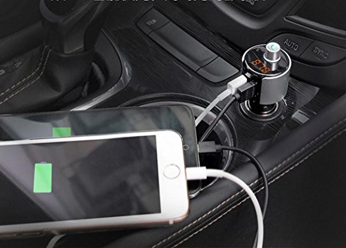 bescita auto Bluetooth Kit Trasmettitore FM Wireless Radio Adattatore USB Caricatore da auto Lettore MP3