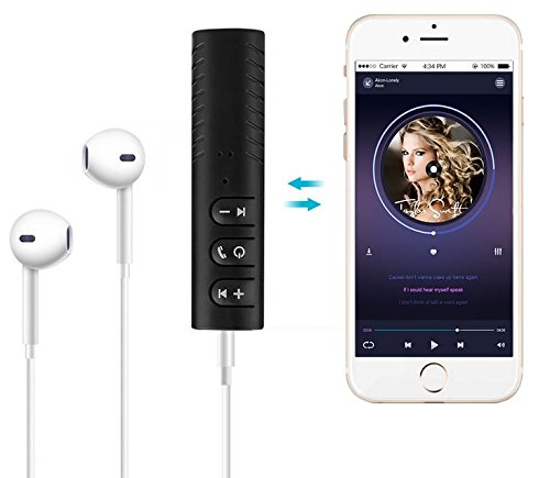 Bestbeans revalue AUX Ricevitore adattatore Bluetooth - Musica tramite iPhone e Android agli altoparlanti Auricolari con funzione vivavoce incl. adattatore AUX