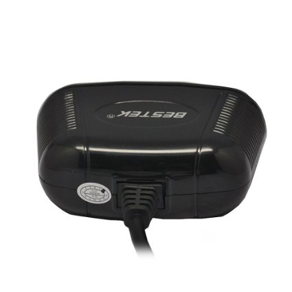 Bestek MRS152UV, Caricabatteria da Auto per Accendisigari, 12/24 V, 150 W, 2 Porte USB, 2 Spine, Nero