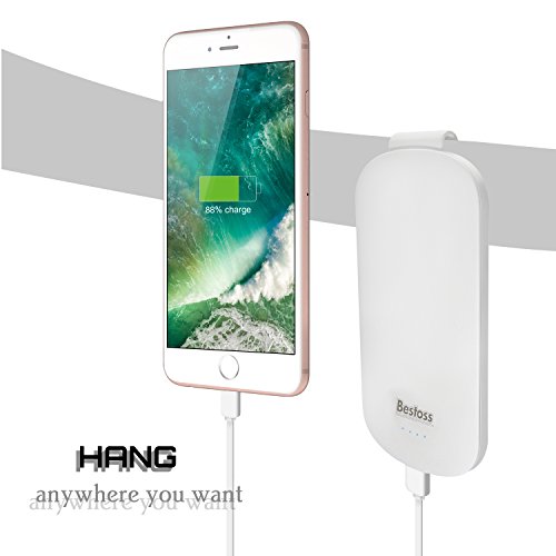 Bestoss 5000mAh Clip Design Reversibile Powerbank Magro Compatto Micro USB Carica Rapida 2.0 per Samsung Galaxy iPhone Xiaomi Huawei Nexus Sony HTC ASUS