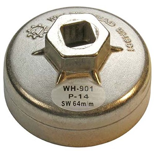 BGS Ölfilterkappe in alluminio pressofuso, 64 mm x 14 Esagonale, 1042
