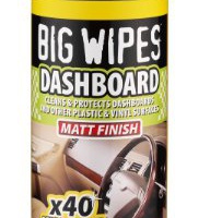 Big Wipes - Tubo da 40 panni pulizia e protezione per cruscotto, finitura opaca