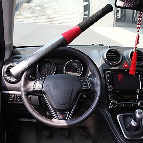 Blueshyhall® Heavy Duty bat baseball auto Crook Steering Lock Security – rosso