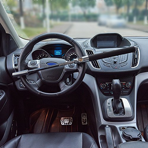 Blueshyhall regolabile auto Steering Wheel Lock antifurto sistema di autodifesa con martello di sicurezza