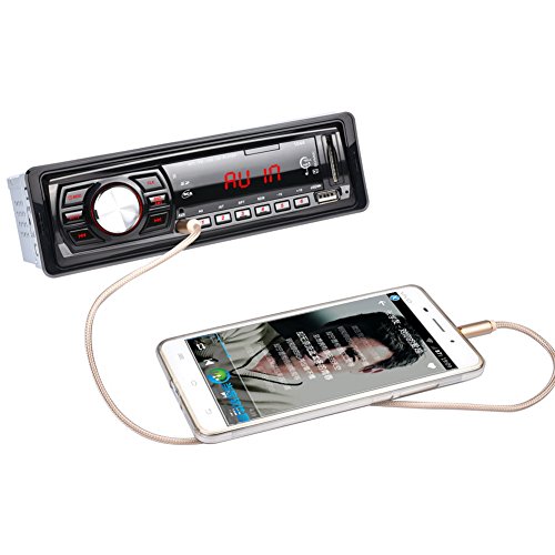 Bluetooth auto stereo audio ricevitore digitale auto stereo Bluetooth auto stereo auto radio In-Dash singolo DIN auto radio, porta USB/SD Card slot/MP3/FM telecomando incluso