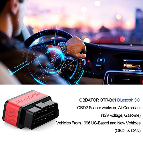 Bluetooth OBD2 scanner Obdator Autpmotive OBD OBDII lettore di codice auto diagnostica Scan Tool spia di controllo motore