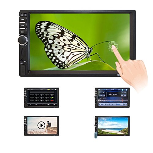 Bluetooth touch screen HD da 7 pollici Bluetooth Dash DVD 12V 2 Din Radio stereo per auto FM Funzione AUX USB MP3 MP5 Supporto per lettore TF