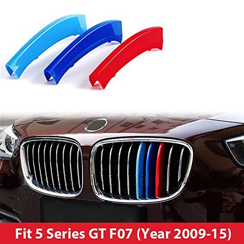 BMW 5 Series 2010 – 2016 GT F07 m Power m sport Tech Bonnet Hood Rene griglia Trim fibbia clip in inserti a righe strisce copertura decorazione