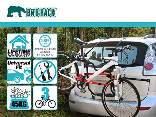 Bnb rack Swift Touring universale posteriore bicicletta carrier-3 bici