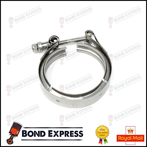 Bond-Express 7,6 cm scarico v-band morsetto – Morsetto in acciaio INOX