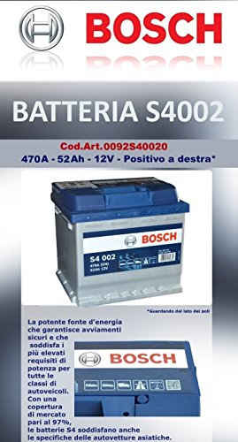 BOSCH s4 002 52ah 470a 12v batteria auto batteria di avviamento auto-batteria