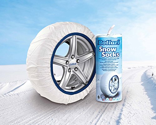 Bottari 68060: Calze da neve per auto, Taglia S, Prodotto compatibile con gli pneumatici 4 stagioni o invernali