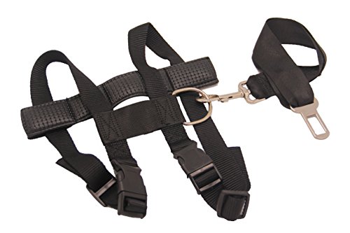 BPS® Cintura di Sicurezza Regolabile per Auto , per Cani, Gatti, Animali Domestici 35 - 60 cm, ideale per pesi di 22 kg 598321-BPS