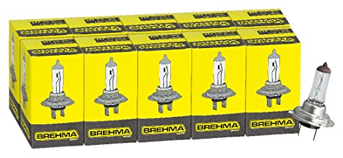 Brehma - Confezioni di 10 lampadine alogene H7 per auto, 12 V, 55 W, PX26D