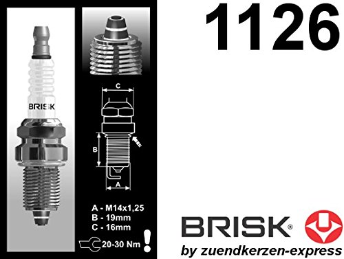 BRISK Premium Racing DR15ZC 1126 Candele d