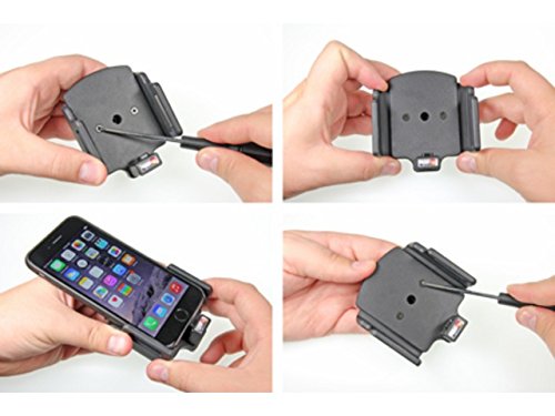 Brodit 514666 Car Black holder - Holders (Mobile phone/smartphone, Car, Black, Plastic, Apple iPhone 6, Wired)