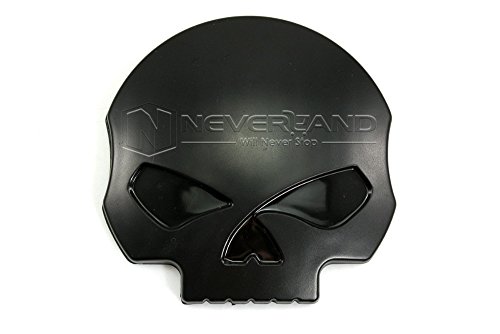 Bulkcosts (TM) 1PC 3D auto ABS corpo Skull sticker Emblem Decal Skull auto adesivo distintivo nero nuovo # 20 C10