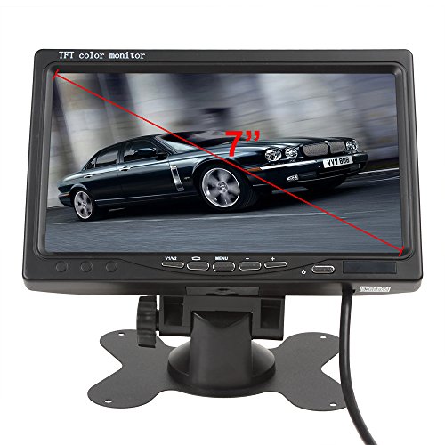 BW 17,8 cm TFT LCD Rearview poggiatesta monitor PAL auto monitor CCTV monitor schermo a colori per auto telecamera per retromarcia ad alta risoluzione auto retrovisore telecamera