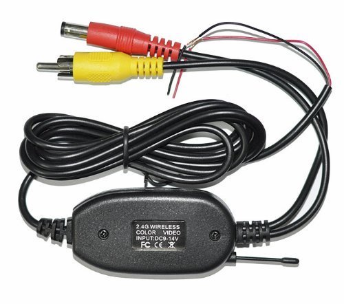BW 2,4 gHz Wireless RCA Video trasmettitore ricevitore per auto DVD auto monitor retromarcia per auto, per collegare il reverse Backup