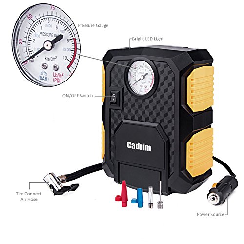 Cadrim Portable Digital Gonfiatore pompa 12 V DC 150PSI auto compressore d