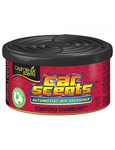 California Car Scents-Deodorante per auto al mirtillo, CCS 446TR, confezione da 4