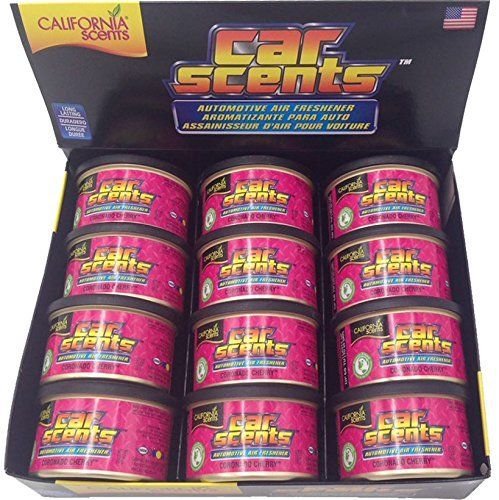 California Car Scents - Deodoranti per ambienti, fragranza “Coronado Cherry”, adatti per casa, furgoni, ufficio e taxi, 12 pezzi